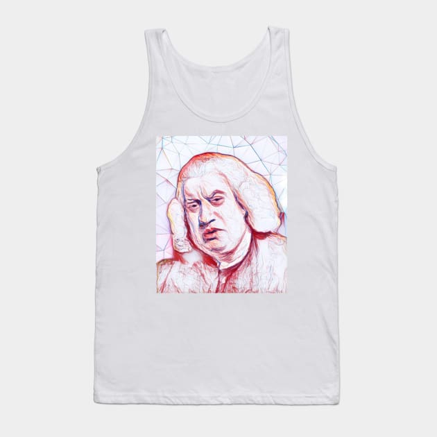 Samuel Johnson Portrait | Samuel Johnson Artwork | Line art Tank Top by JustLit